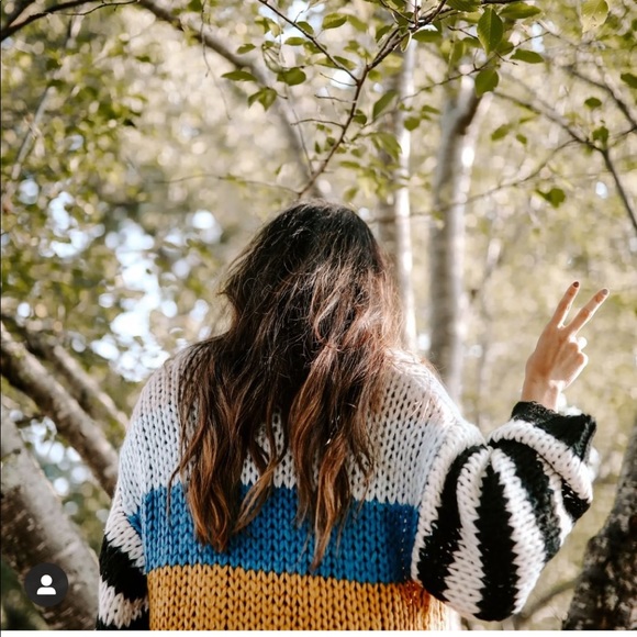 Multi stripe knit cardigan - Picture 2 of 3